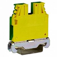 Клемма для заземления с винтовым зажимом DKC Quadro 6мм?, желто-зеленый, ZTO120 | код. ZTO120 |  DKC